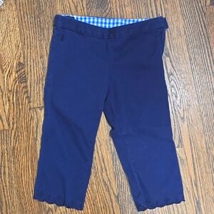 🌟7/25$ RALPH LAUREN Girls 5T Navy Scalloped Capri